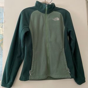 North Face Green Fleece Jacket